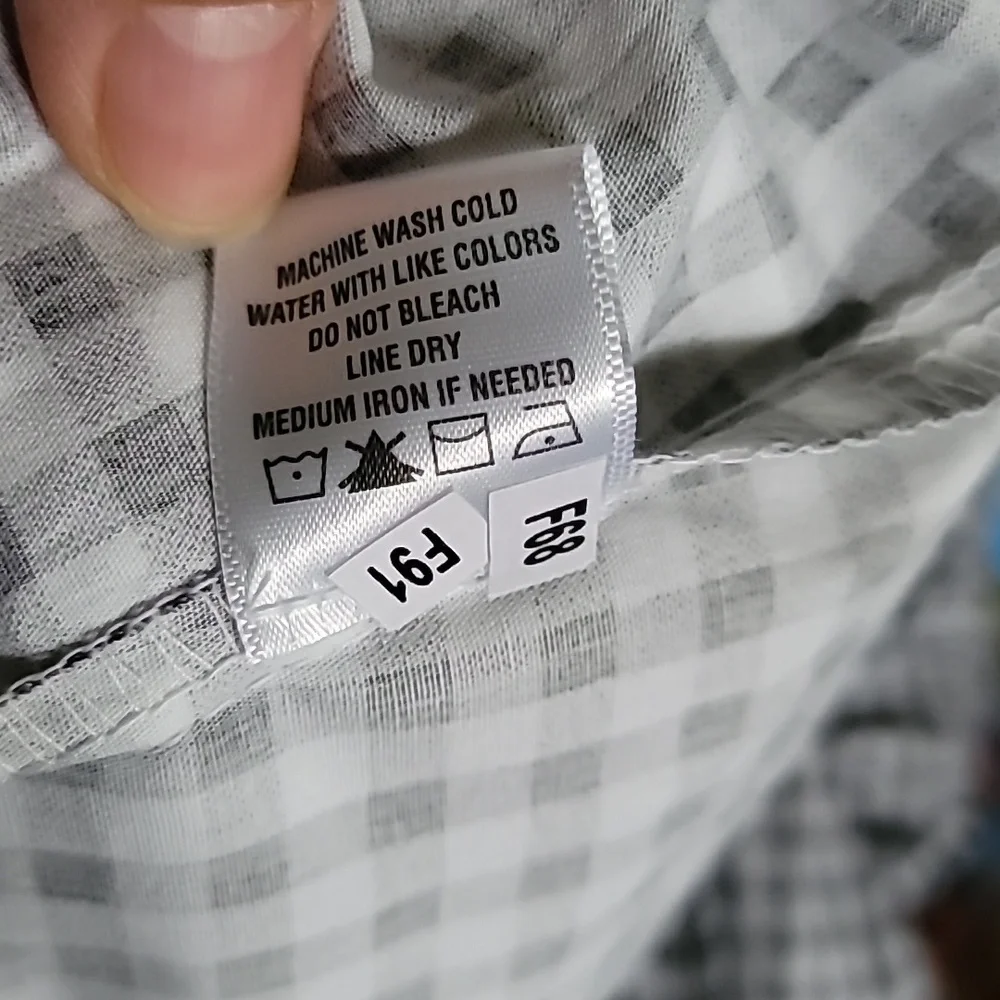 NWT Everlily Black/White Gingham Babydoll Dress - XL - Picture 7 of 7